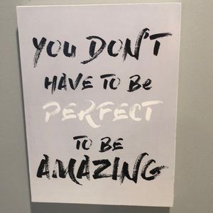 Light purple, black, and white wall art